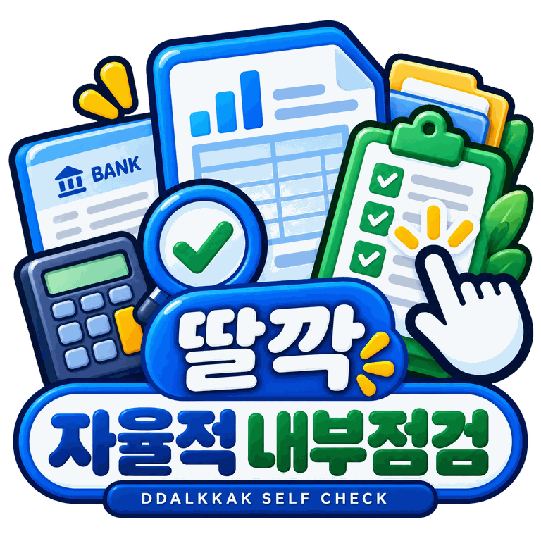 자율적 내부점검 딸깍 아이콘